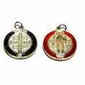 MEDALLA DE SAN BENITO, COLOR PLATA 32mm